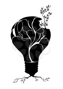 Royalty Free Clipart Image of a Light Bulb