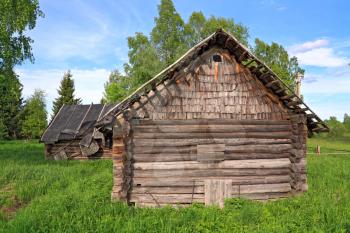 old house in abandoned village