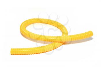 yellow hose on white background