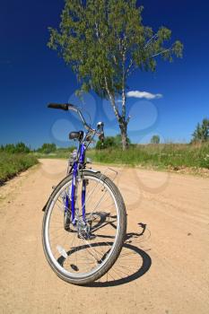 bicycle on sandy rural road
