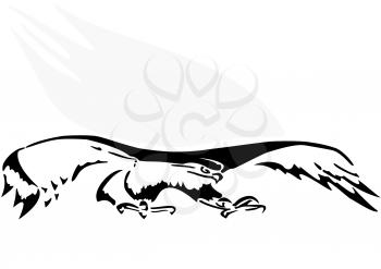 Royalty Free Clipart Image of an Eagle