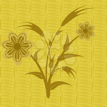 Seamless pattern abstract flowers, file EPS.8 illustration.