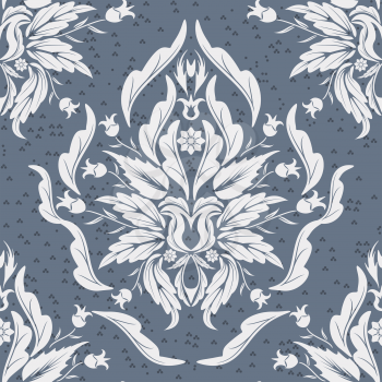 Elegant texture for wallpapers, damask, background, seamless pattern, EPS8 - vector graphics.