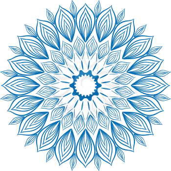 Snowflake on a white background, EPS8 - vector graphics.