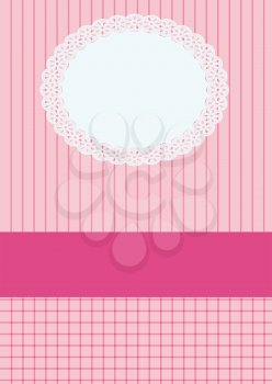 Baby shower invitation, with newborn baby girl, EPS10 - vector graphics.