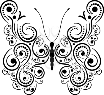 Exotic butterfly abstract patterns, EPS8 - vector graphics.