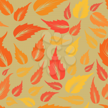 Modern design autumn leaves texture , seamless pattern, EPS8 - vector graphics.