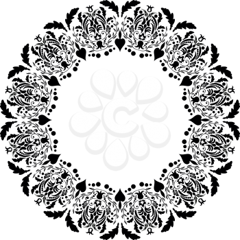 Circle ornament in the style of baroque, EPS8 - vector graphics.