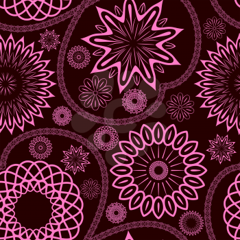 Elegant floral seamless ornament, EPS8 - vector graphics.