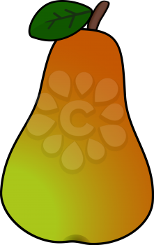 Pear abstract, EPS10 - vector graphics. 