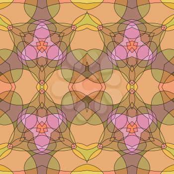 Imitation stained-glass style abstract elegant seamless background, EPS8 - vector graphics.