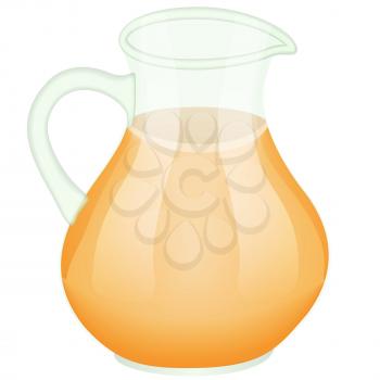 Clear pitcher drink, illustration has transparency function
