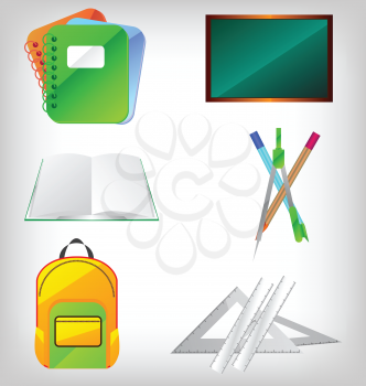 Royalty Free Clipart Image of Education Icons