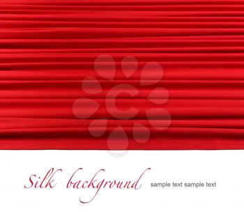 red silk curtain background