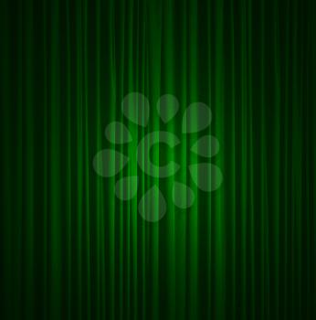 green silk curtain background