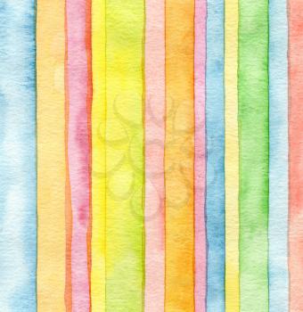 Abstract strip watercolor painted background. Paper texture.