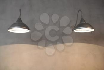 light and shadow on the wall lamp