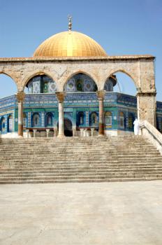 Dome of the rock in Jerusalem in Israel
