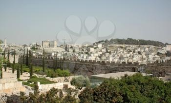 panoramic photo of the city of Jerusalem in Israel