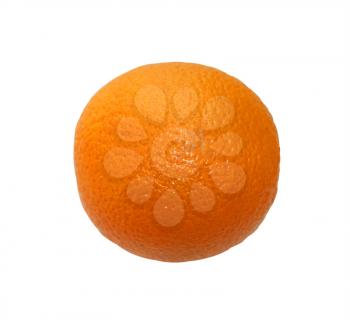 Ripe fruit tangerine on white background is insulated
