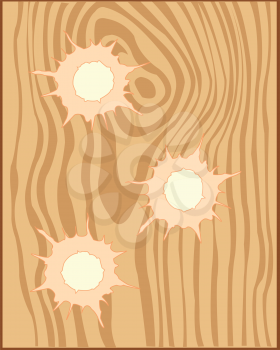 The Board with hole from pool.Vector illustration