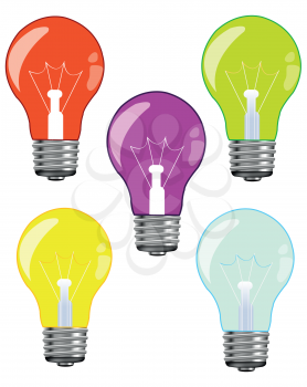 Light bulbs of the miscellaneous of the colour