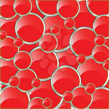 Decorative background from figures of the red colour