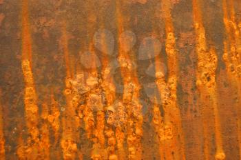 Sheet ferric coated by rust decorative background