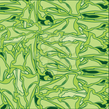 Vector illustration of the abstract decorative background of the green colour