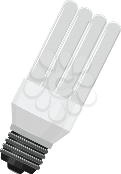 Royalty Free Clipart Image of a Modern Light Bulb