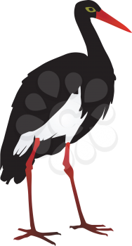 Vector silhouette of a Grus 