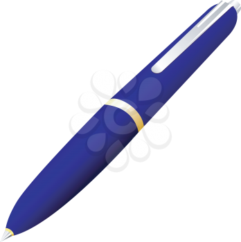 Vector illustration of Blue pen