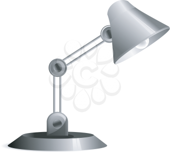 Vector image of a desk lamp 