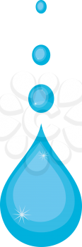 Vector illustration of water drops