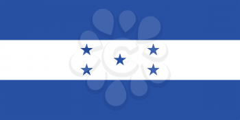 Vector illustration of the flag of Honduras  