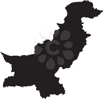 Vector illustration of maps of  Pakistan 