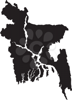 Vector illustration of maps of Bangladesh  