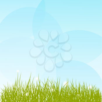 Background with grass and sky