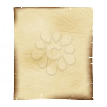 Royalty Free Clipart Image of a Sheet of Old Paper