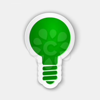 Green light. Paper Cuttings. Design element.