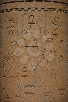 Egypt scripts and hieroglyphs as a background