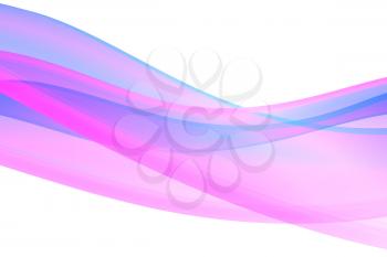 Royalty Free Clipart Image of a Wavy Band