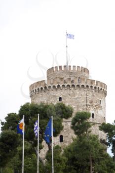 The White Tower at Thessaloniki in Greece