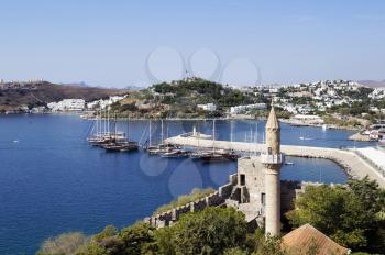 View from St Peter's castle in Bodrum, Turkey