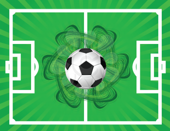 Royalty Free Clipart Image of a Football Background