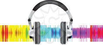 Royalty Free Clipart Image of Headphones