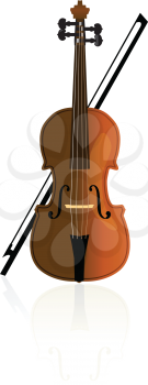 Royalty Free Clipart Image of a Cello