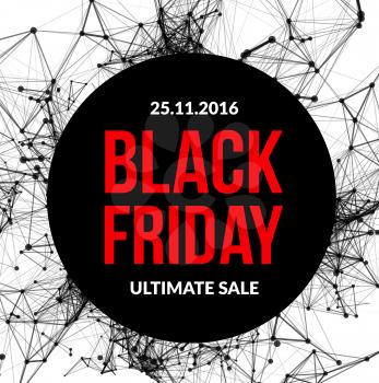 Black friday sale. Vector illustration on white background