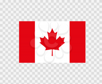 National flag of canada. Vector illustration on white background