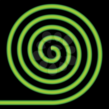 Green spiral.